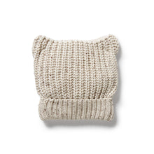 Load image into Gallery viewer, Cream Knit Bear Hat

