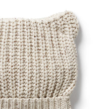 Load image into Gallery viewer, Cream Knit Bear Hat
