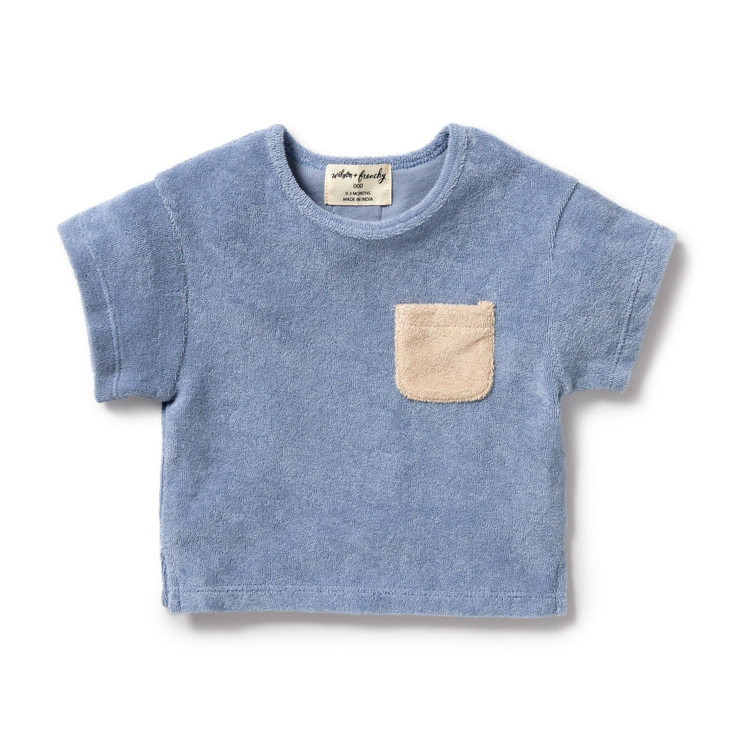 Dusty Blue Terry Tee